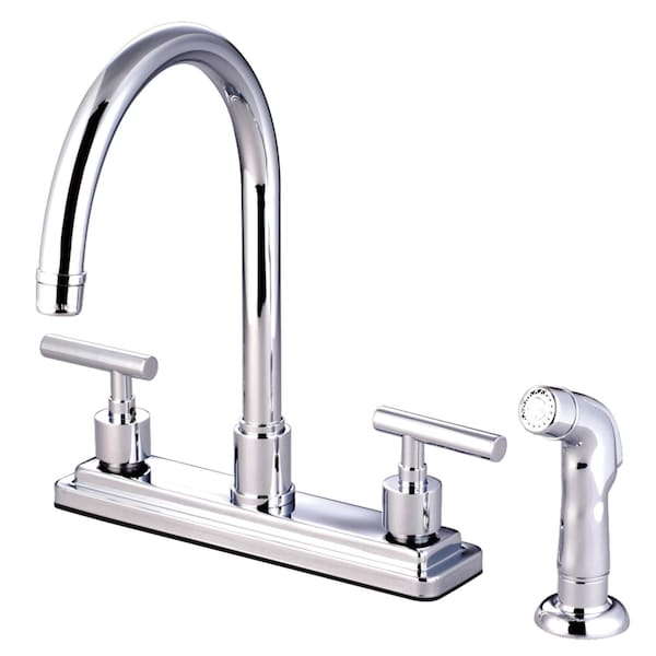 KS8791CML Manhattan Centerset Kitchen Faucet, Polished Chrome